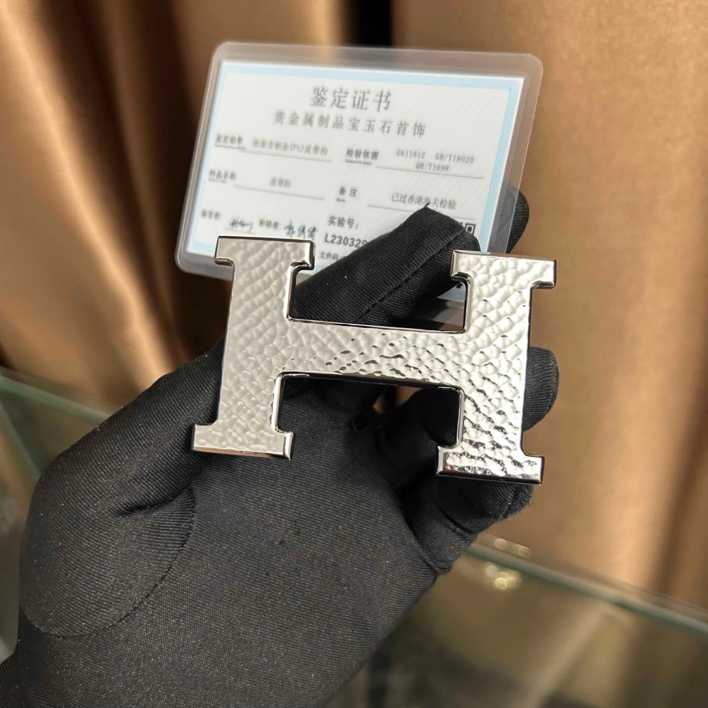 新款皮带扣头男士18k镀金工字扣H扣女士腰带扣头3.8配件3.2卡扣