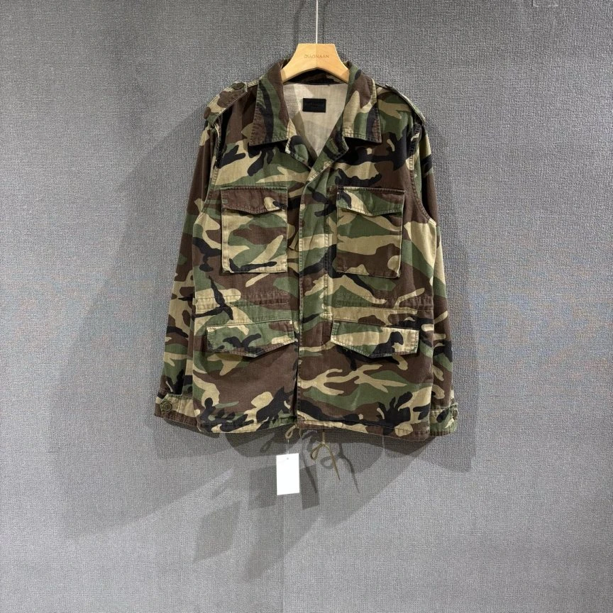 99新 maje  Saint Laurent圣罗兰（pm）迷彩多口袋工装外套s码/6627