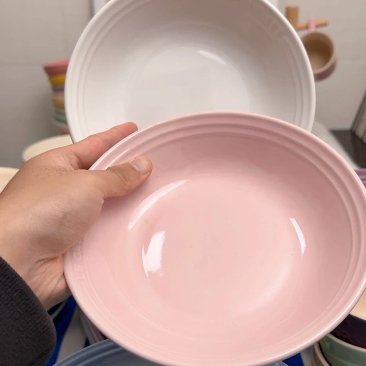 瓷片微瑕2个7英寸燕麦盘