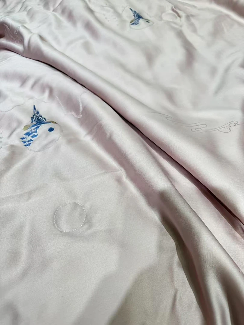 色织提花天丝夏凉被