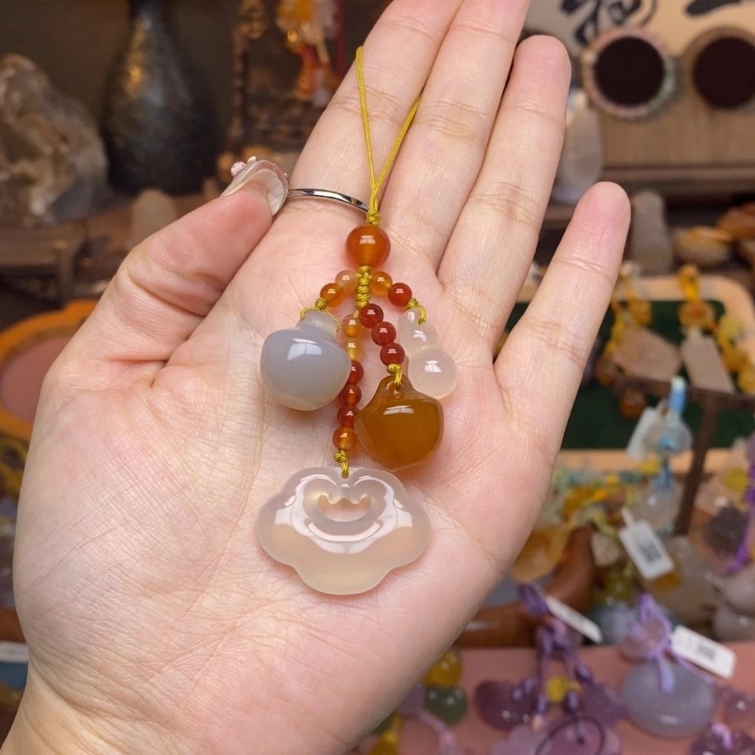 玛瑙/玉髓未镶嵌车挂