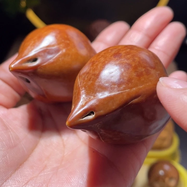桃核把件大肚橄榄核43