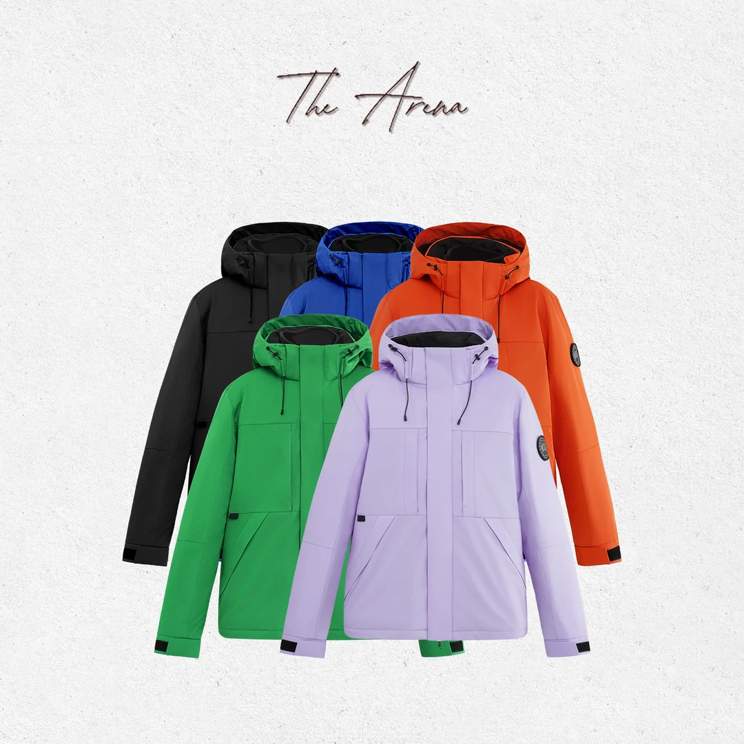 THEARENA“特别帅”三防压胶三合一可拆卸P绒内胆情侣羽绒服XY-720