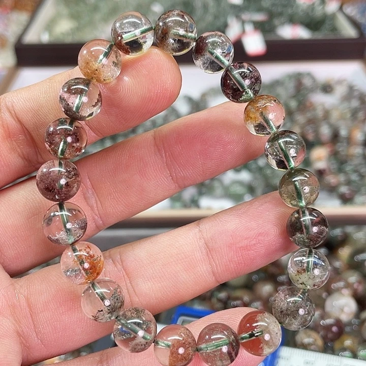 水晶手链未镶嵌晚****鱼四季幽灵手链卡9.5