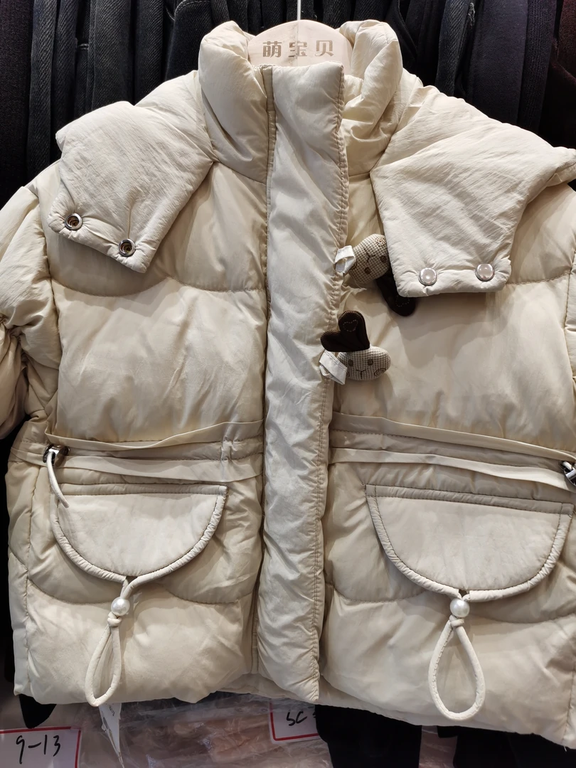 儿童韩版长款羽绒服加厚收腰女童童装宝贝萌宝秋冬百搭冬季外套