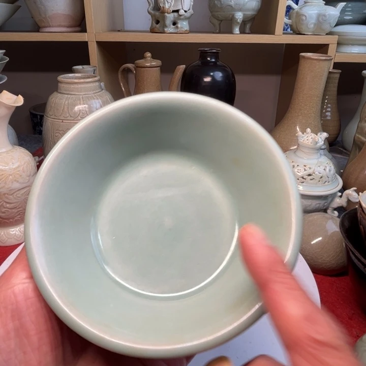 瓷片龙泉青瓷粉青直边洗