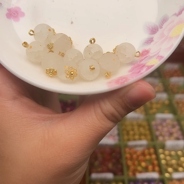 珐琅非遗传承手工圆珠扣