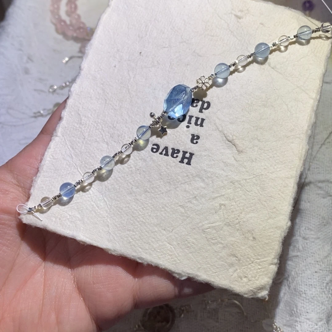 水晶手链银S925镶嵌