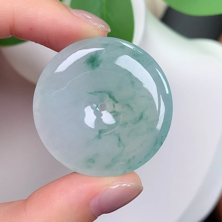 翡翠未镶嵌颈饰55/33.8-4.8mm