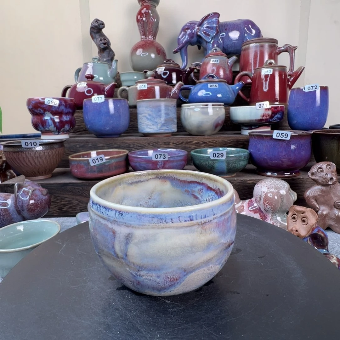 新釉水罗汉杯满容130ml单杯一只