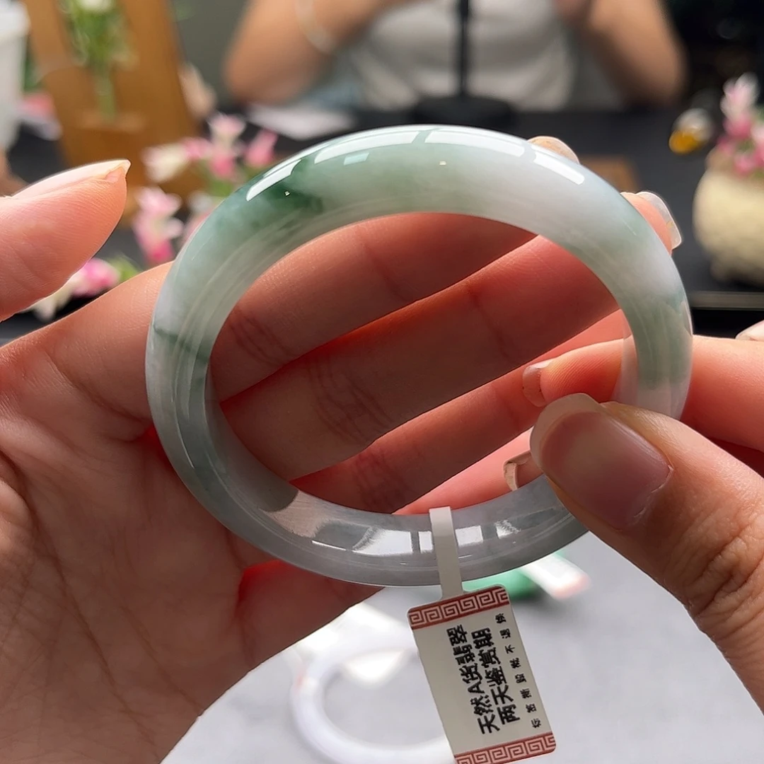 翡翠未镶嵌手镯54-55号44