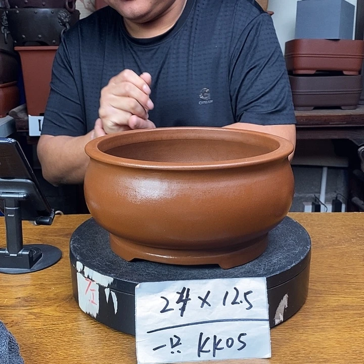 紫砂花盆货号一只KK05