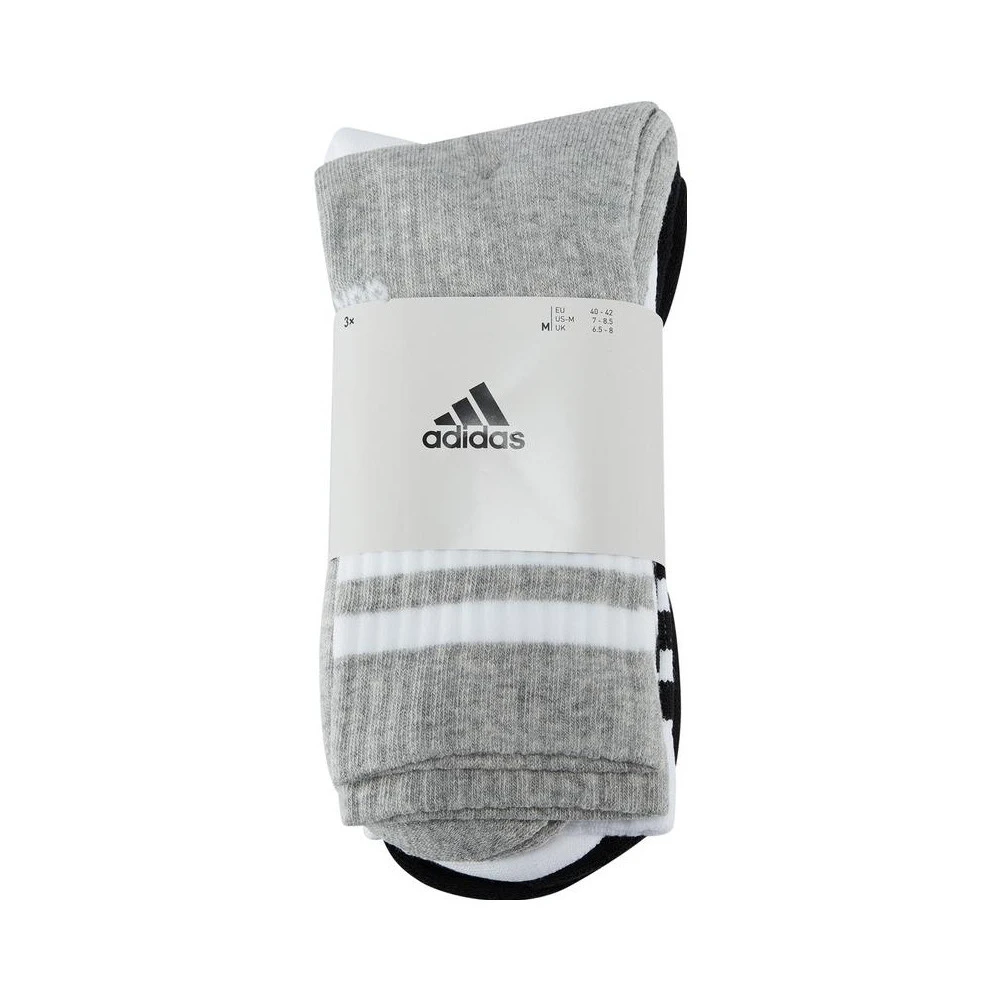adidas阿迪达斯男女款运动袜子3S C SPW CRW 3P舒适袜子IC1323