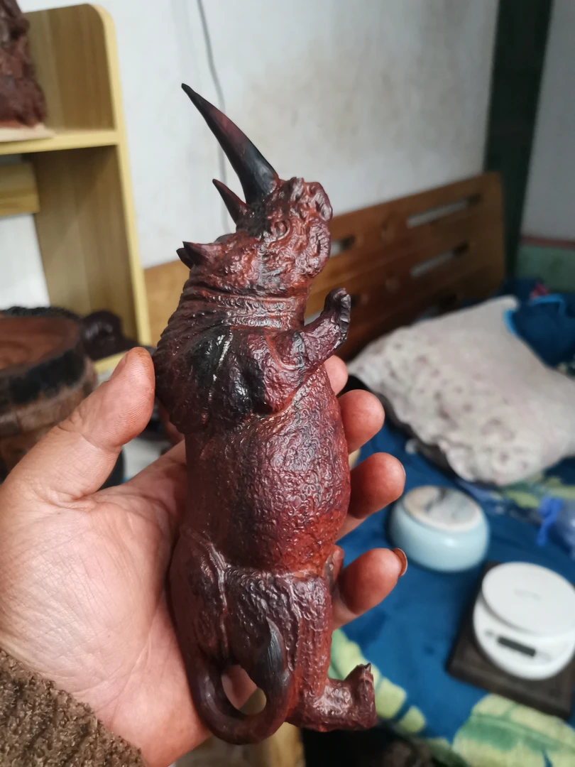纯手工雕刻清刀犀牛