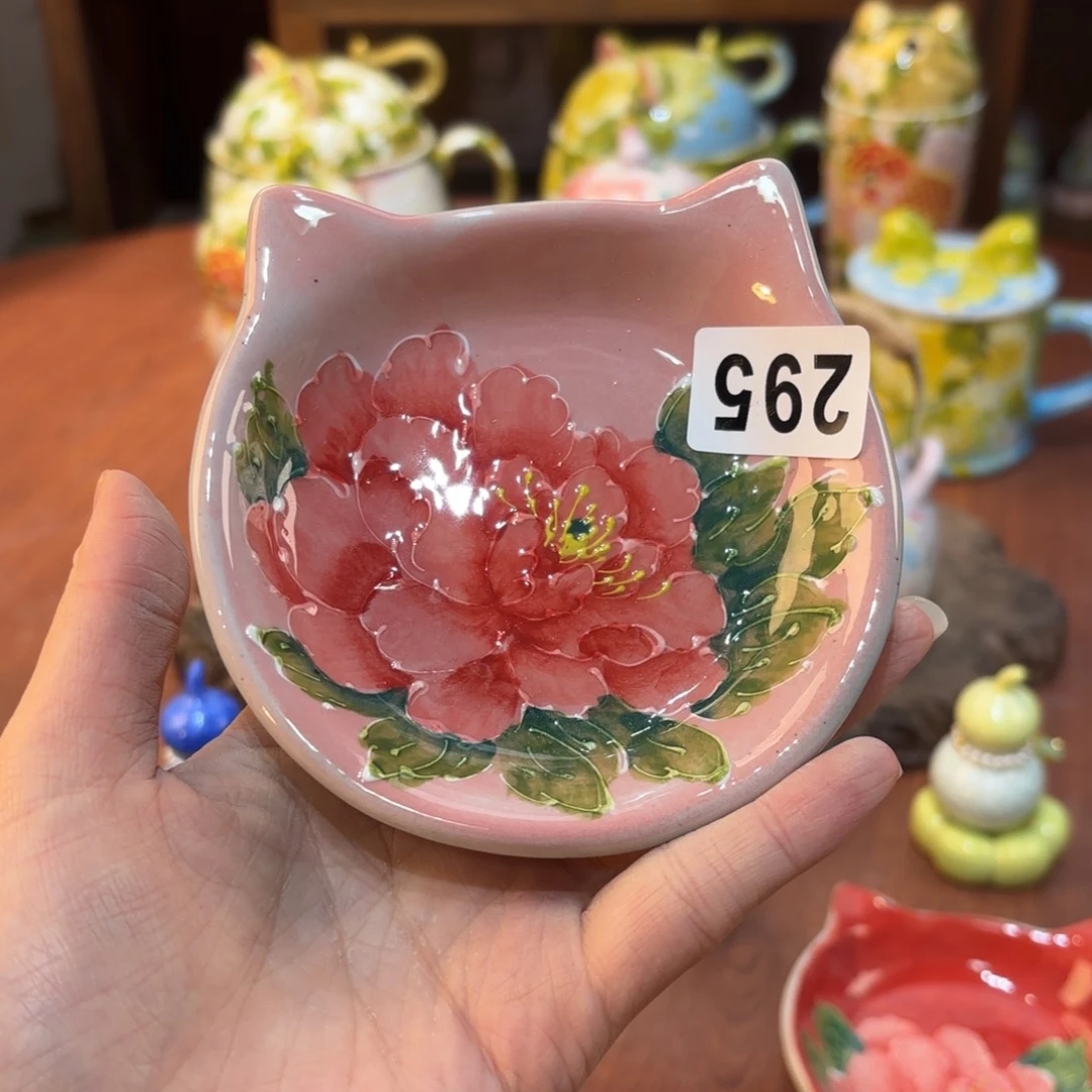 景德镇手绘高温釉下彩陶瓷茶具