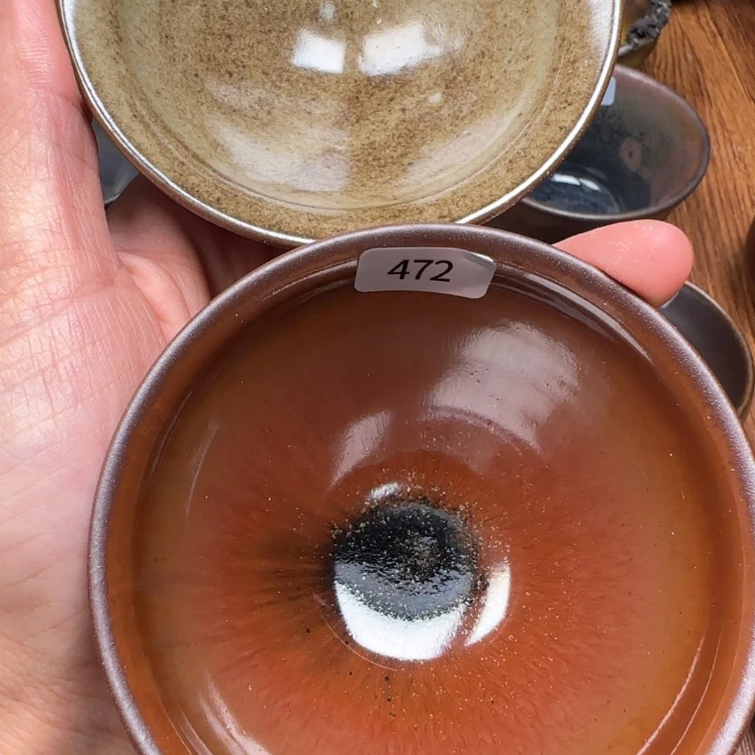噼***啦柴烧建盏茶盏茶杯471 472