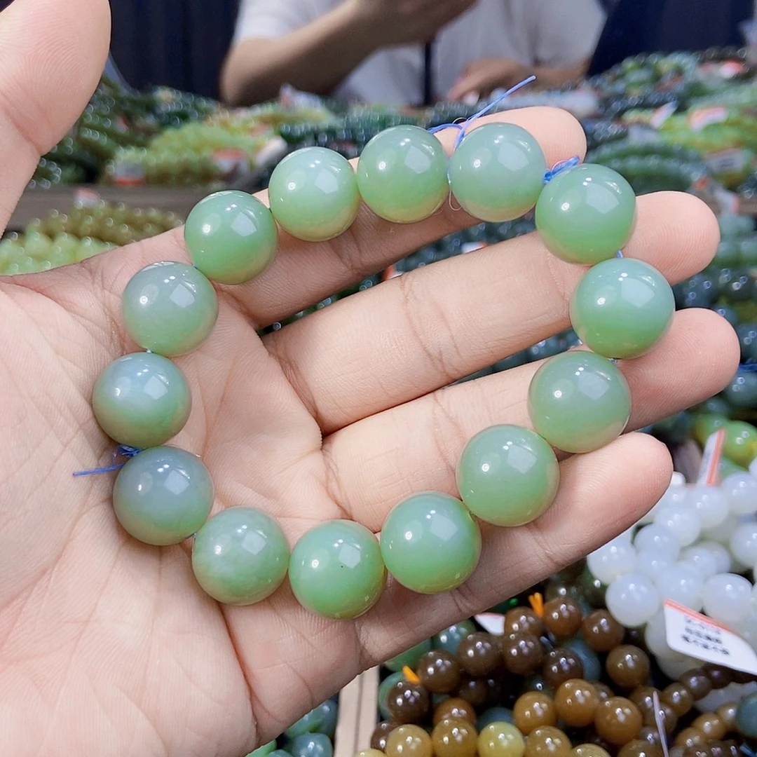 手串未镶嵌和田玉纯天然卡16新疆且末料且末蓝多样性发一