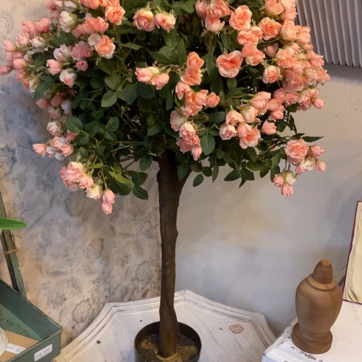 布仿真泡泡玫瑰高度80