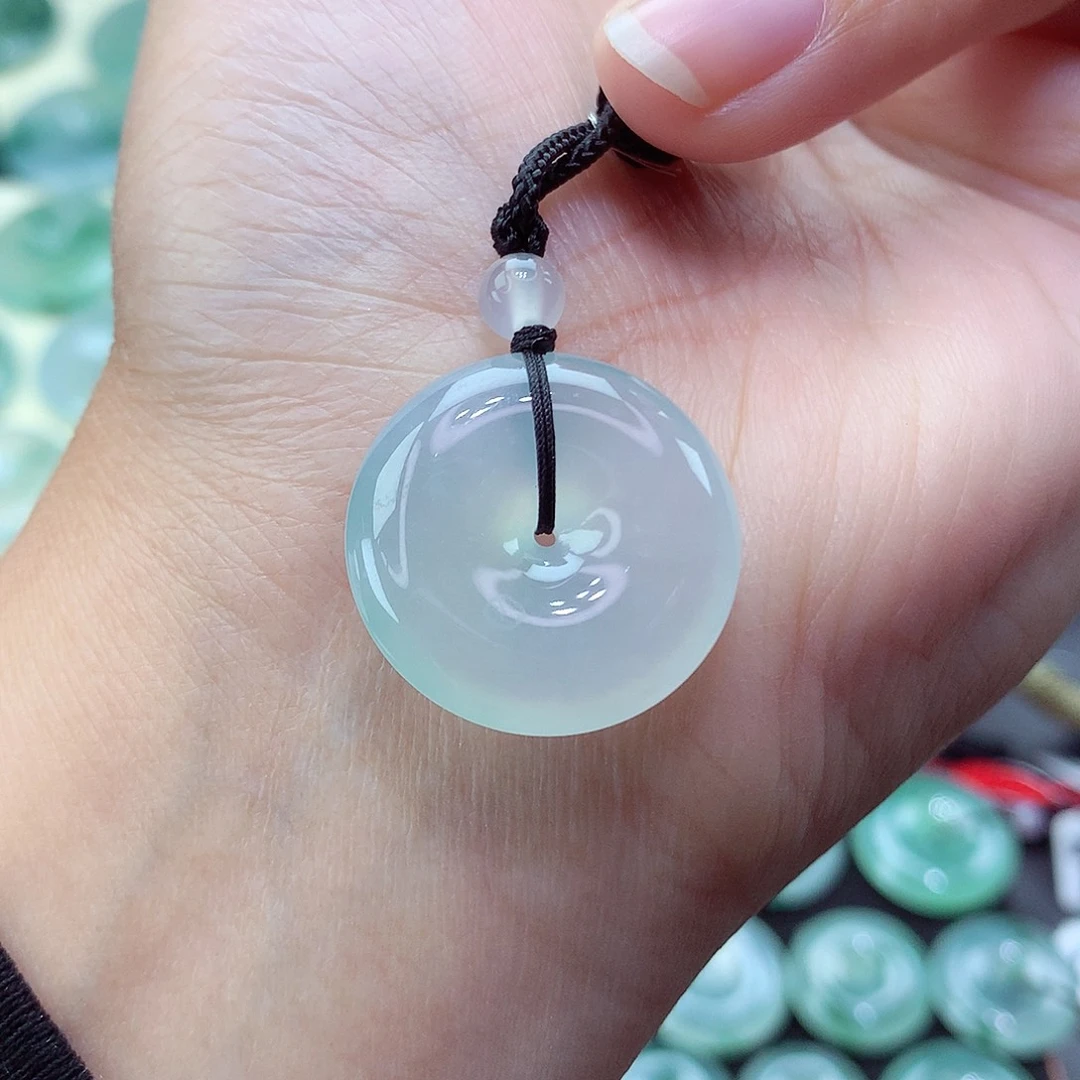 翡翠颈饰未镶嵌56尺寸23.1-6.0