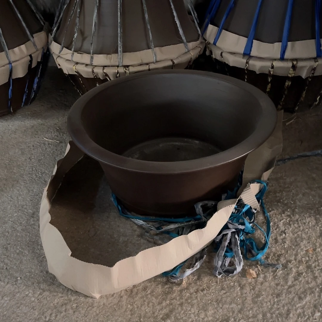 紫砂花盆大斗碗盆一个大号外口77 X32内口66 X29