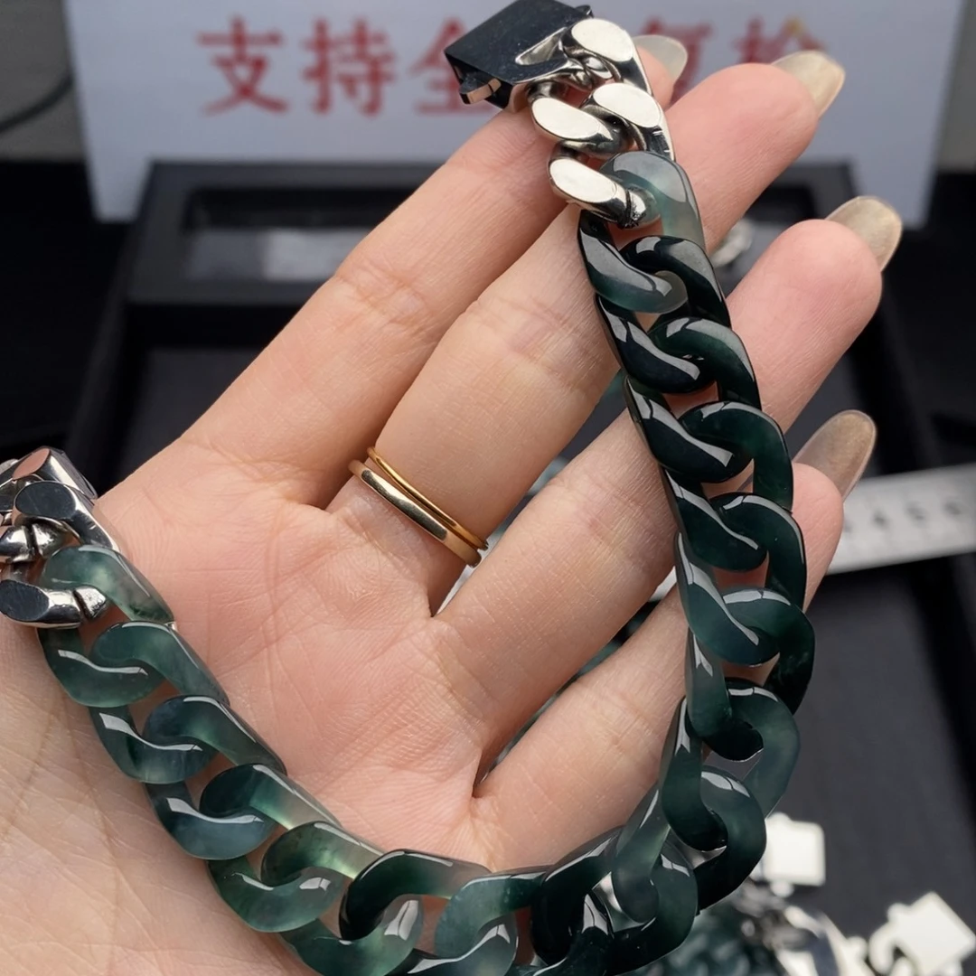 浪***涯翡翠未镶嵌手链手链10001