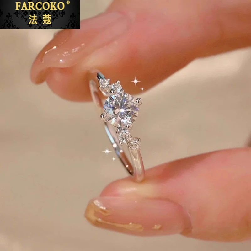 FARCOKO/法蔻钻戒女求婚表白订婚戒指情人节生日礼物送女友老婆