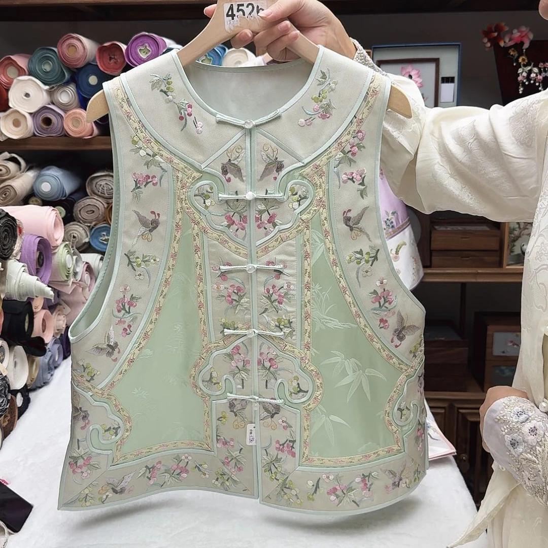 缂丝马甲.胸围100.衣长58