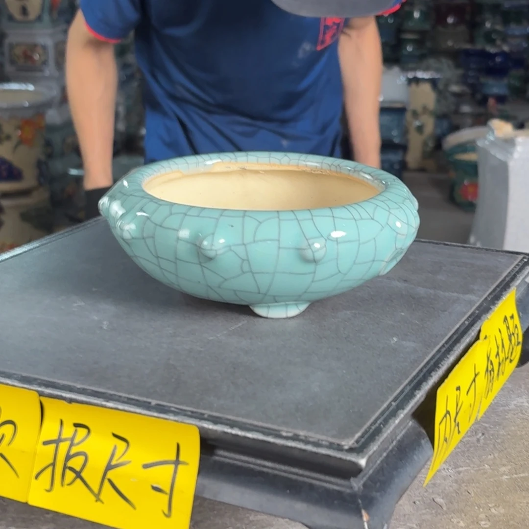 一风堂石湾花盆 内12*4微瑕