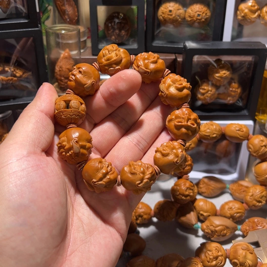 高***赁手串/手链橄榄核手工须派十八罗汉