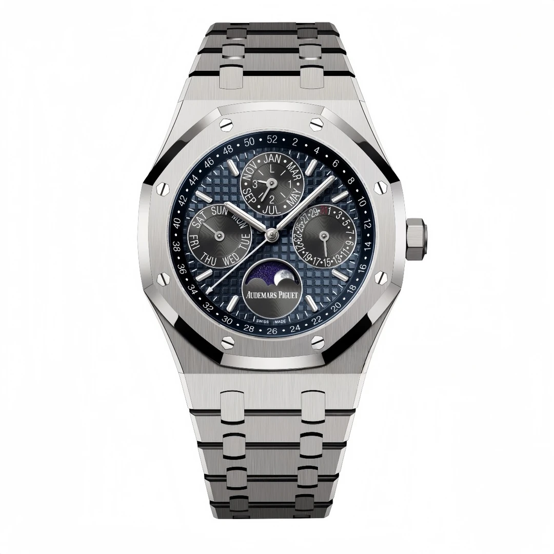 未使用 Audemars Piguet/爱彼 睿时名表 22年26574TI蓝万年历时尚