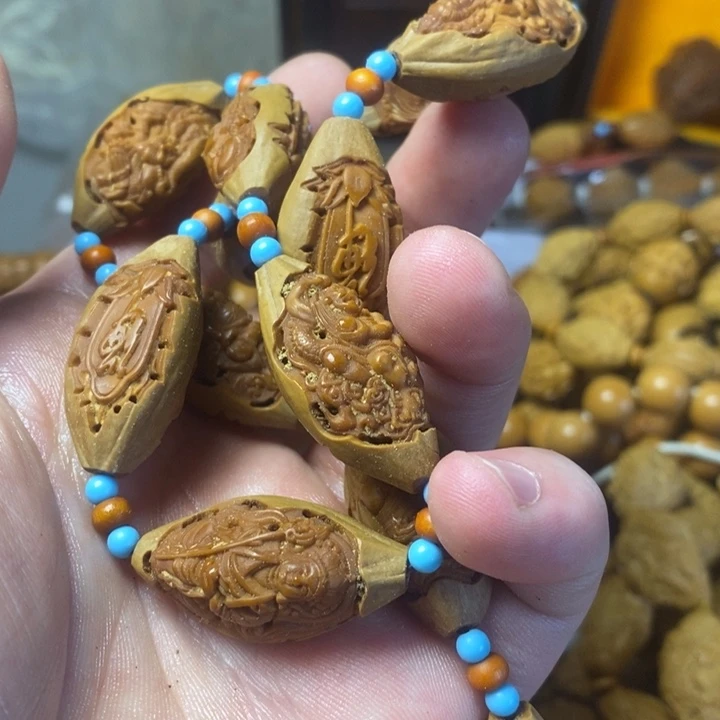 橄榄核手串14干干净净了