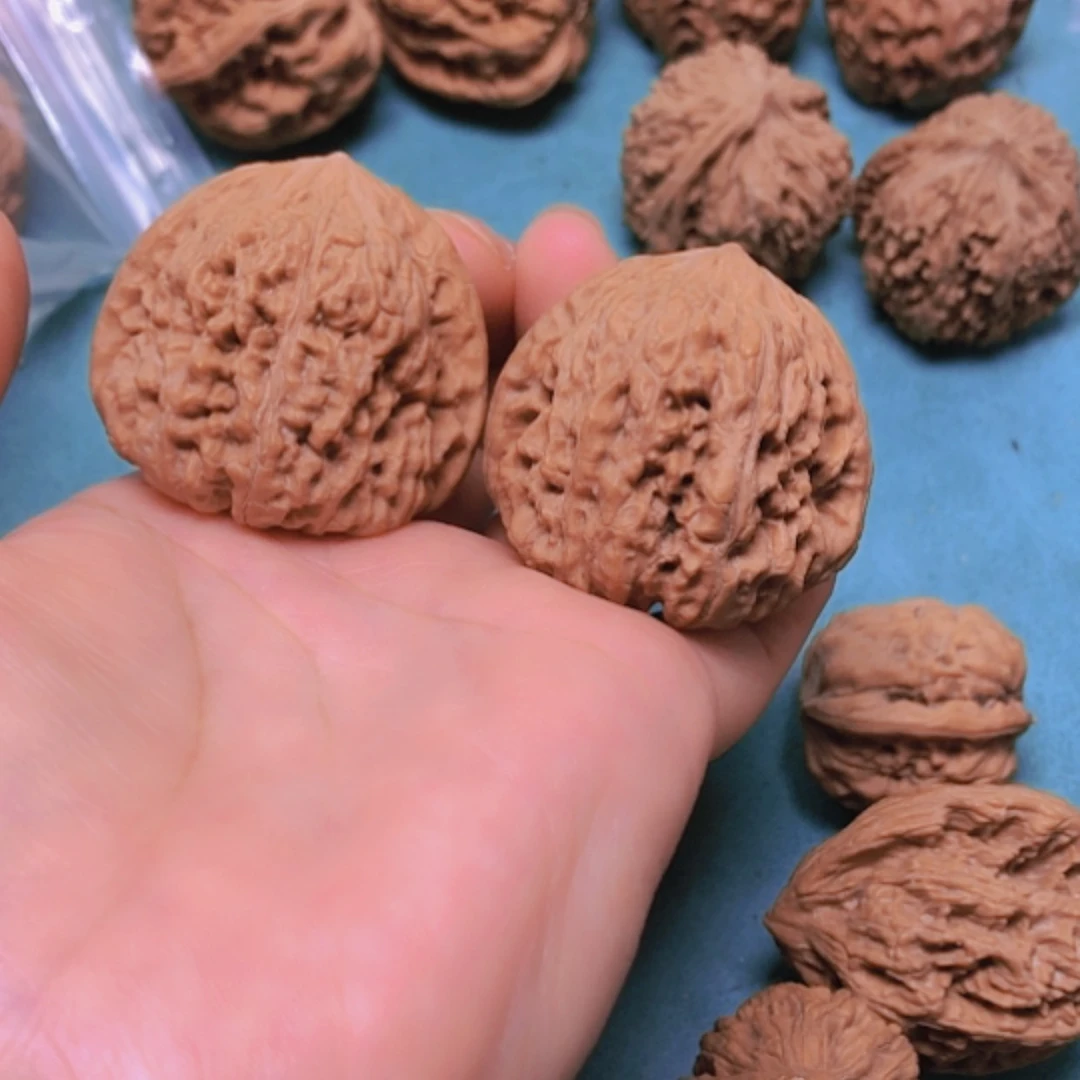 【闪购商品】摆件核桃40.平谷凹底修尖