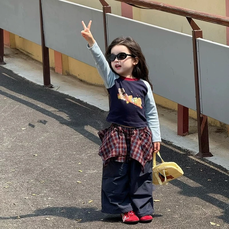 【现货】郝叔童品秋季新款洋气2025女童潮流时尚抽绳休闲裤潮HR5322