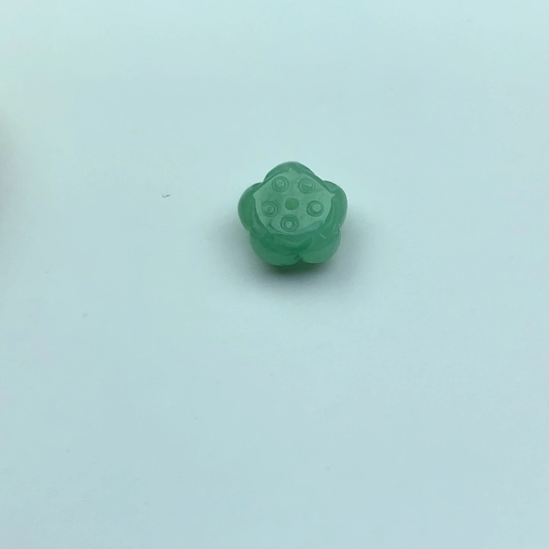 翡翠未镶嵌吊坠(不含链)莲花珠卡10