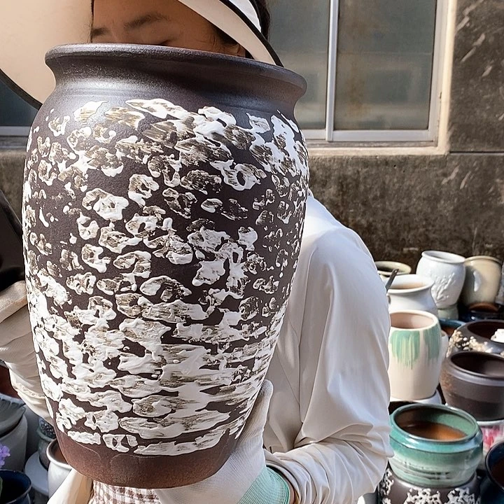 紫砂花盆正品口19高31