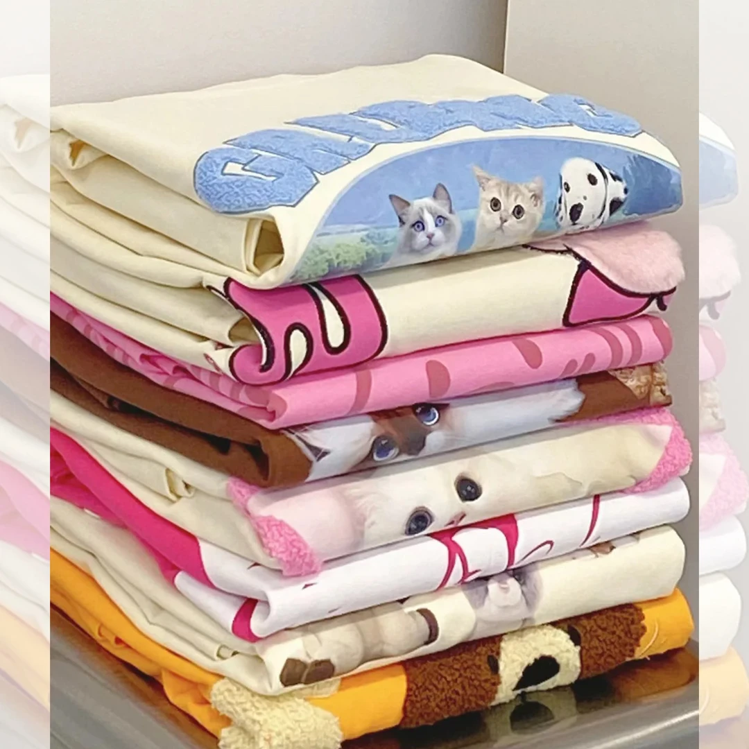 【301-400】纯棉圆领上衣体恤衫