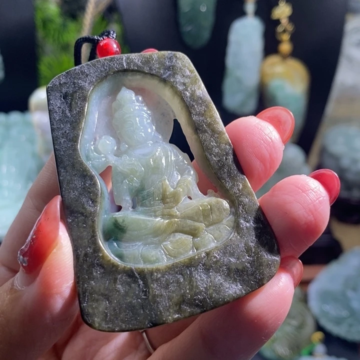 【闪购商品】颈饰未镶嵌翡翠观音