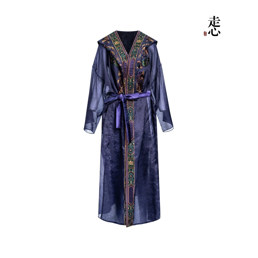 【香云走心】七彩凤凰 长外披25ZX9030女士时尚民族风国风