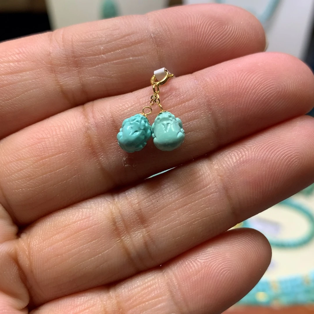 绿松石18K金镶嵌貔貅