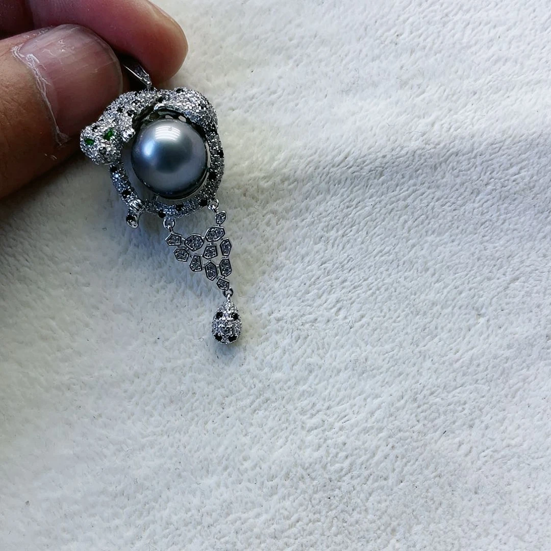 海水珍珠颈饰银S925镶嵌