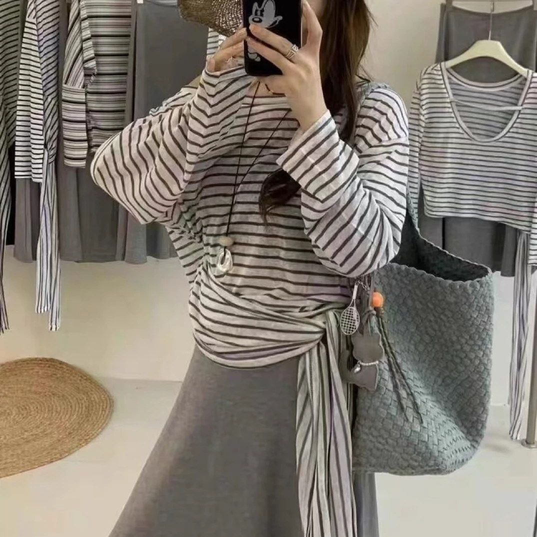 09819 简约时尚上衣半身裙两件套