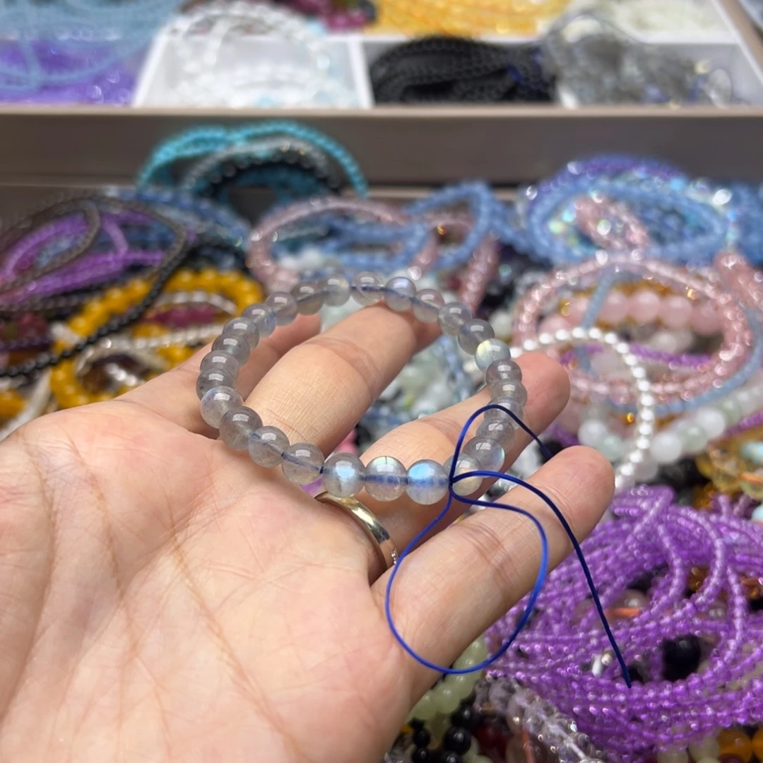 未镶嵌手链烟晶灰月光7