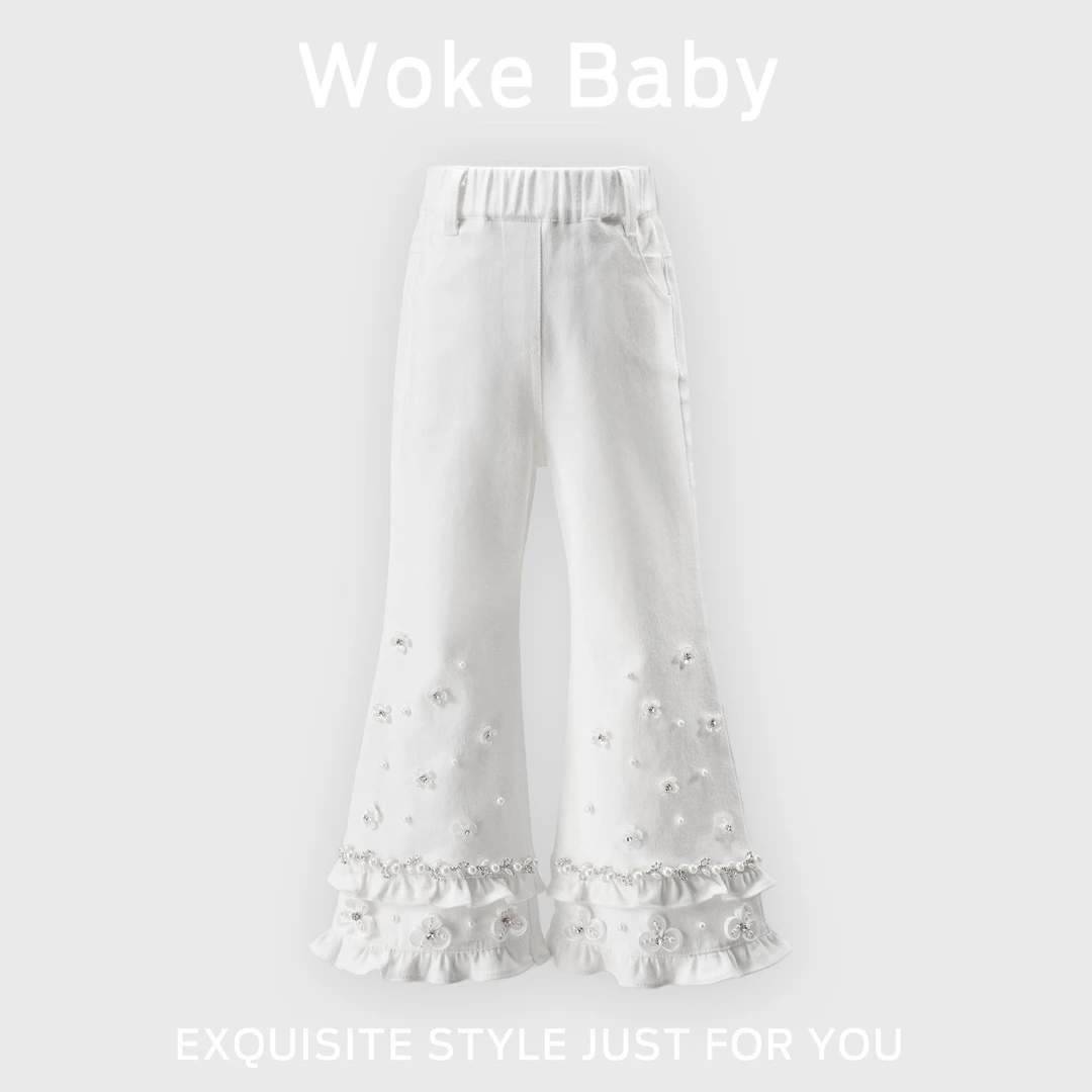 女童春季裤子新款时尚洋气汉服百搭长裤S5331