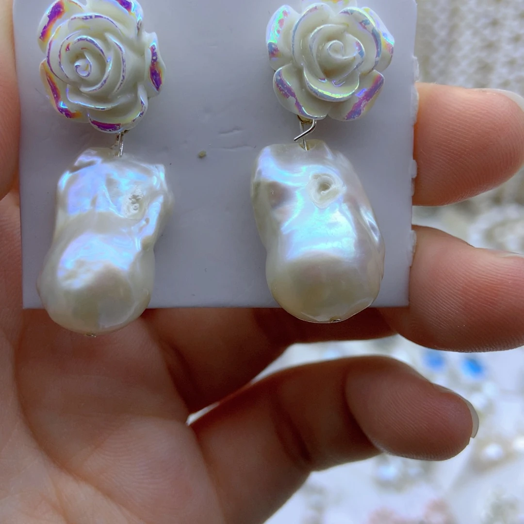 淡水珍珠未镶嵌耳饰