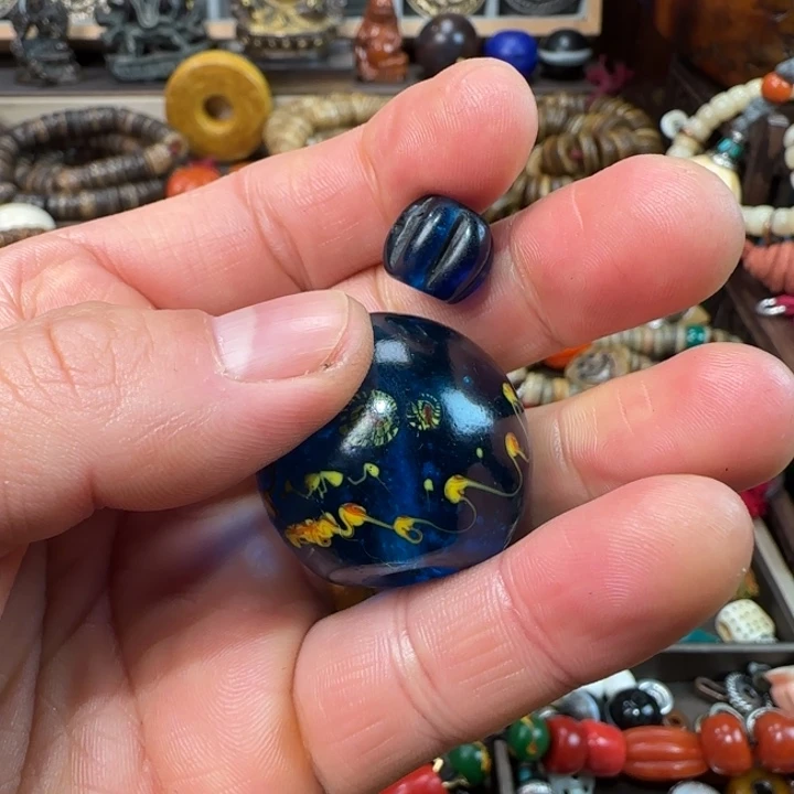 K****U藏传老物件念珠配饰