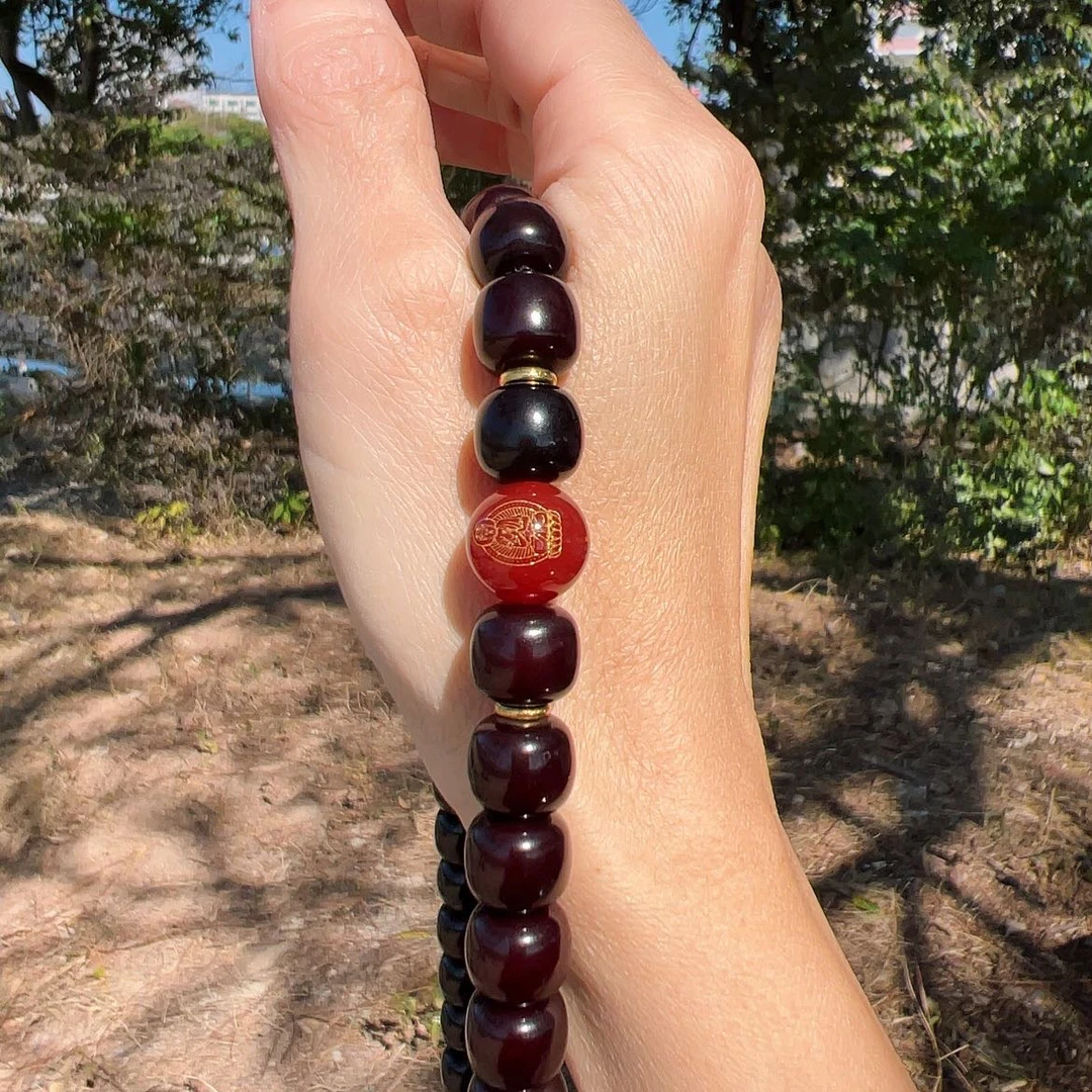 【守护一生】店铺爆款糖心老料菩提手串双圈手链文玩男女同款佩戴