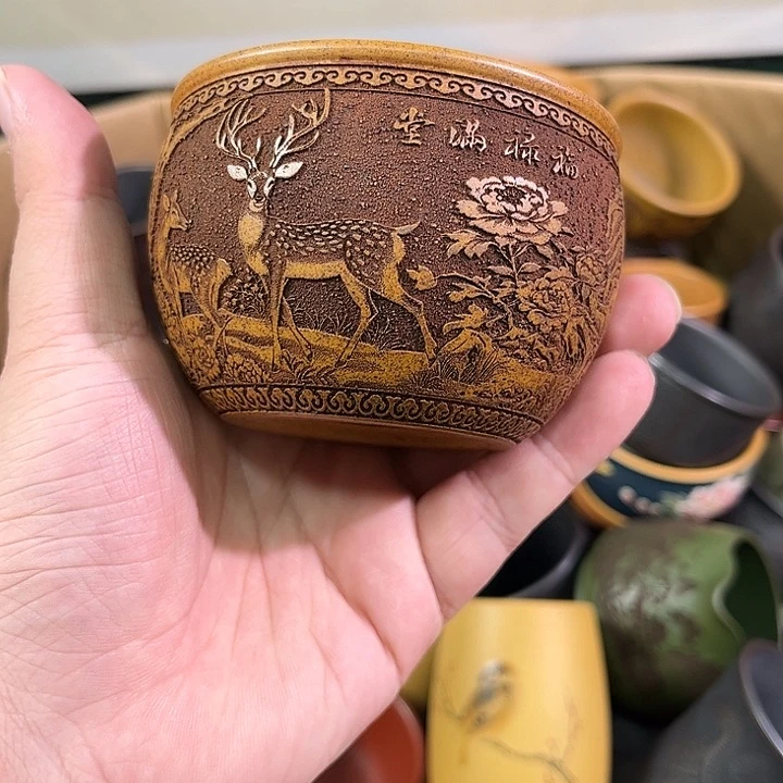茶杯紫砂全手工紫砂主人杯