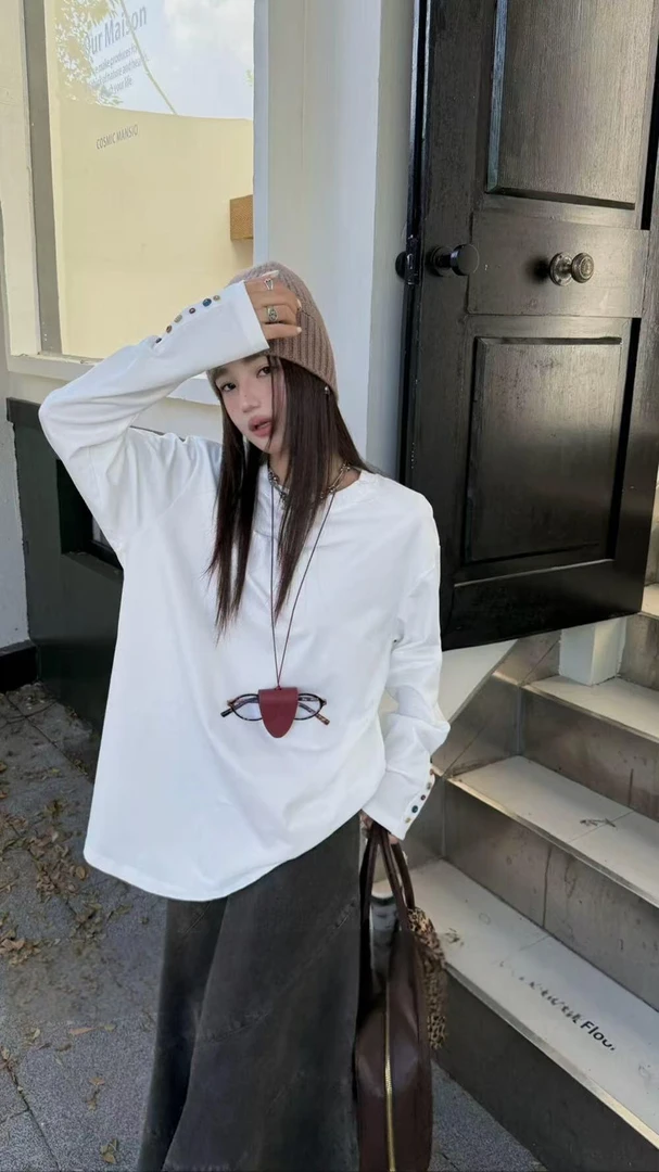 衣长72    2634【时间彩扣】大T恤