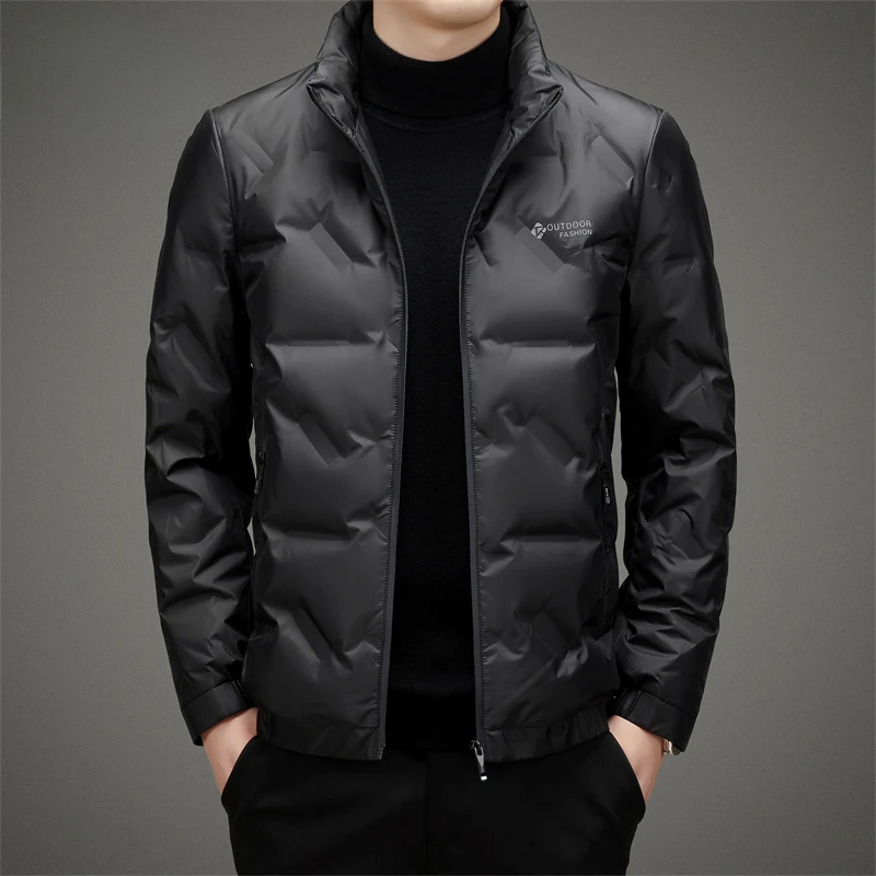 Louis Fordea/路易弗狄冬季立领轻薄男士羽绒服短款防寒保暖外套