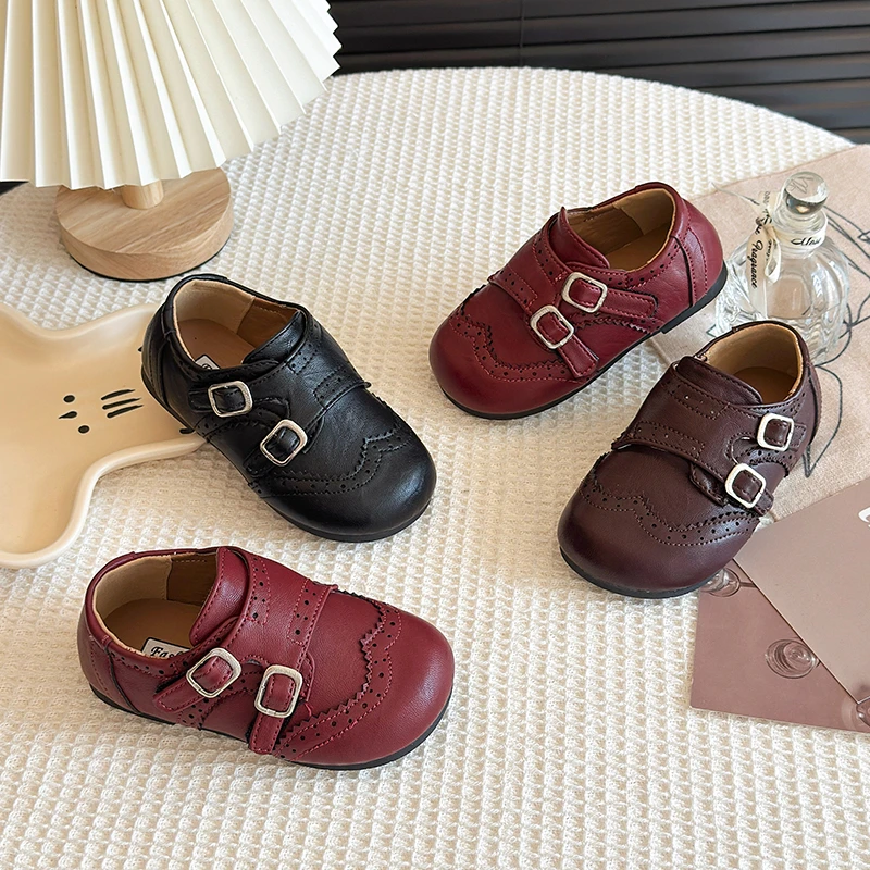 女童小皮鞋2025秋季新款女童单鞋公主鞋英伦风女孩透气软底宝宝鞋